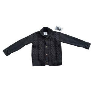 Okie Dokie Black Cable Knit Sweater
